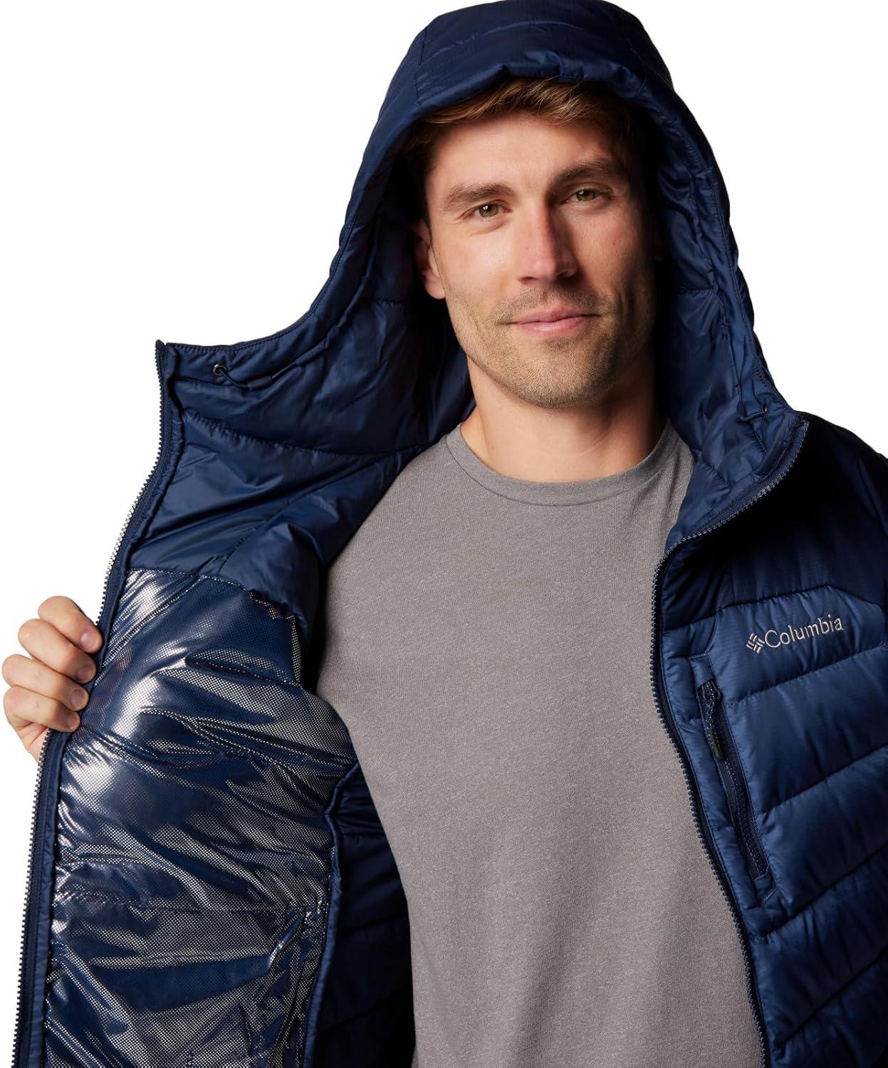 imageColumbia Mens Autumn Park Ii Down Hooded JacketDark MountainCollegiate Navy