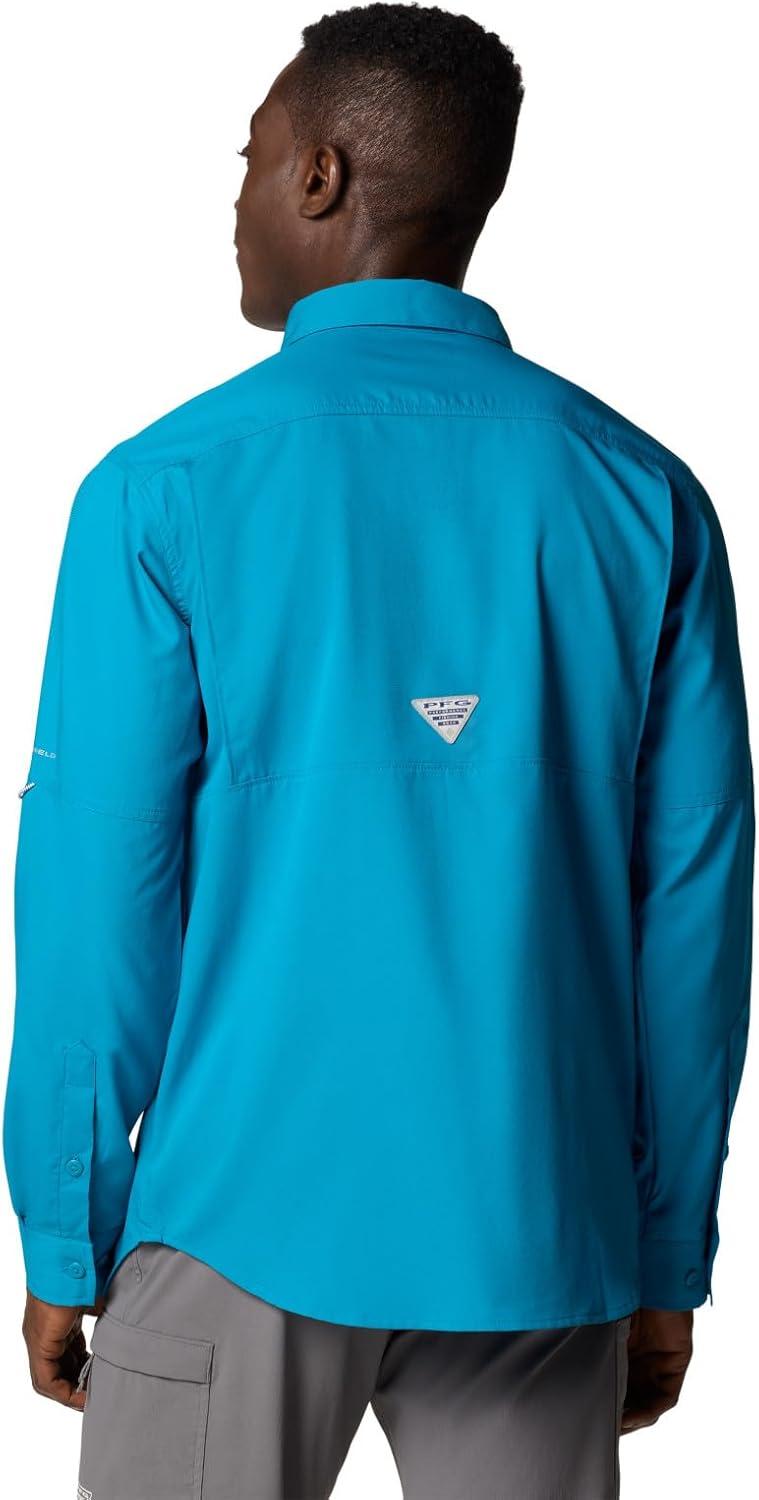 imageColumbia Mens Blood and Guts V Long Sleeve ShirtBlue Echo