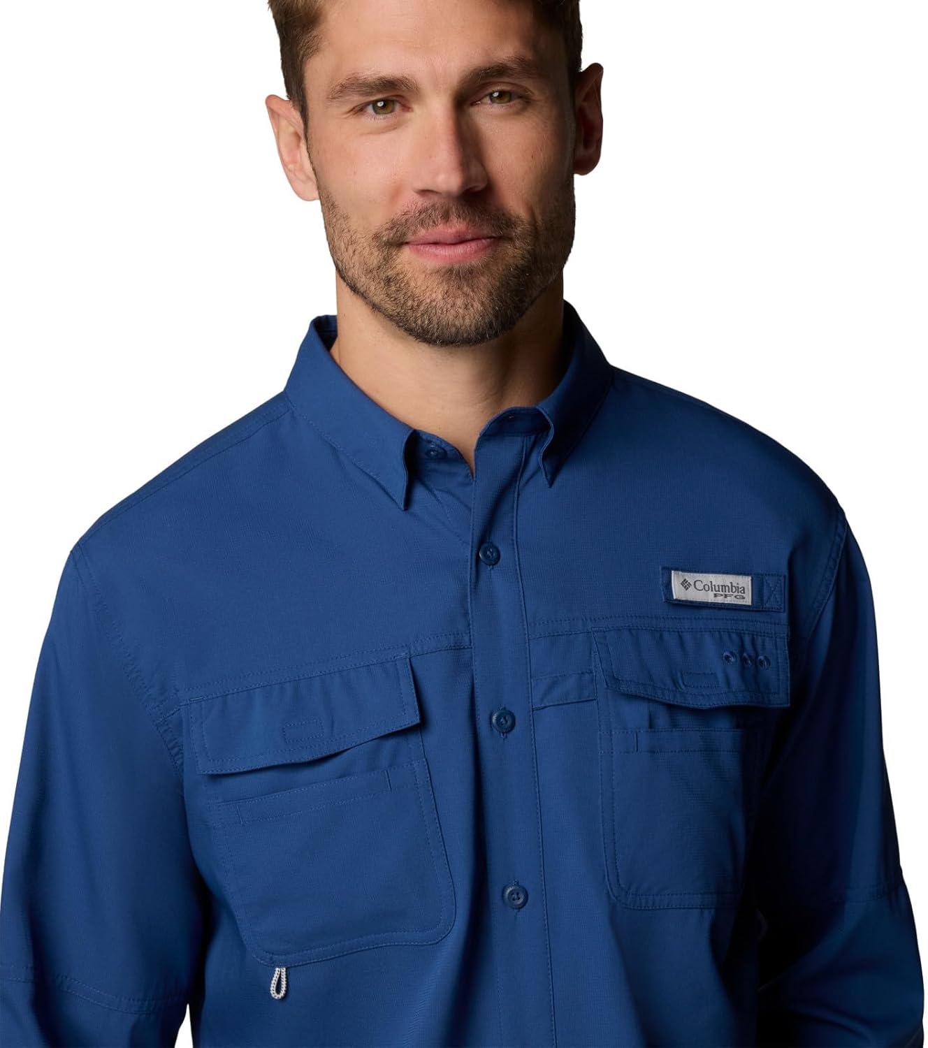 imageColumbia Mens Blood and Guts V Long Sleeve ShirtCarbon