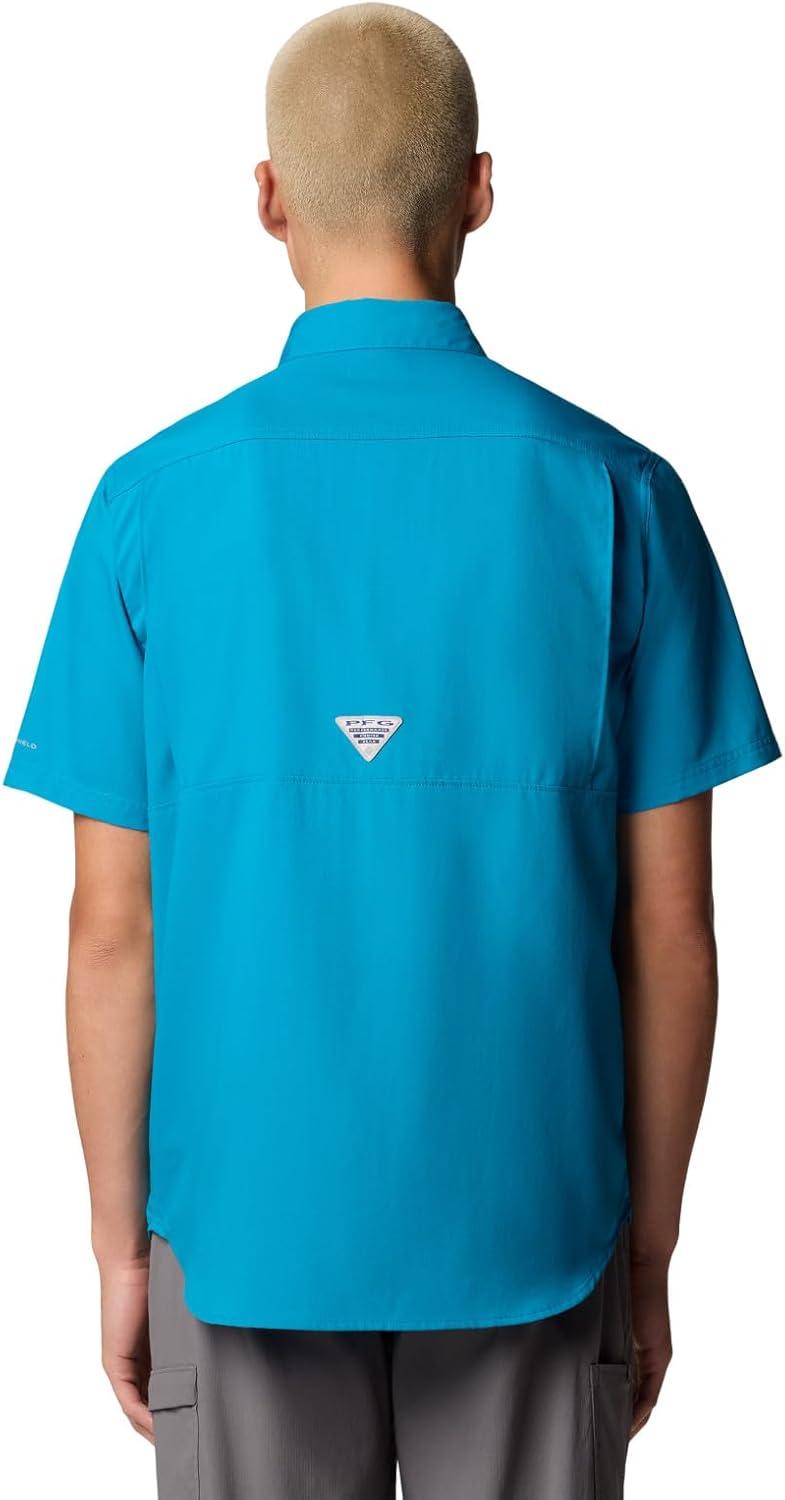 imageColumbia Mens Blood and Guts V Short Sleeve ShirtBlue Echo