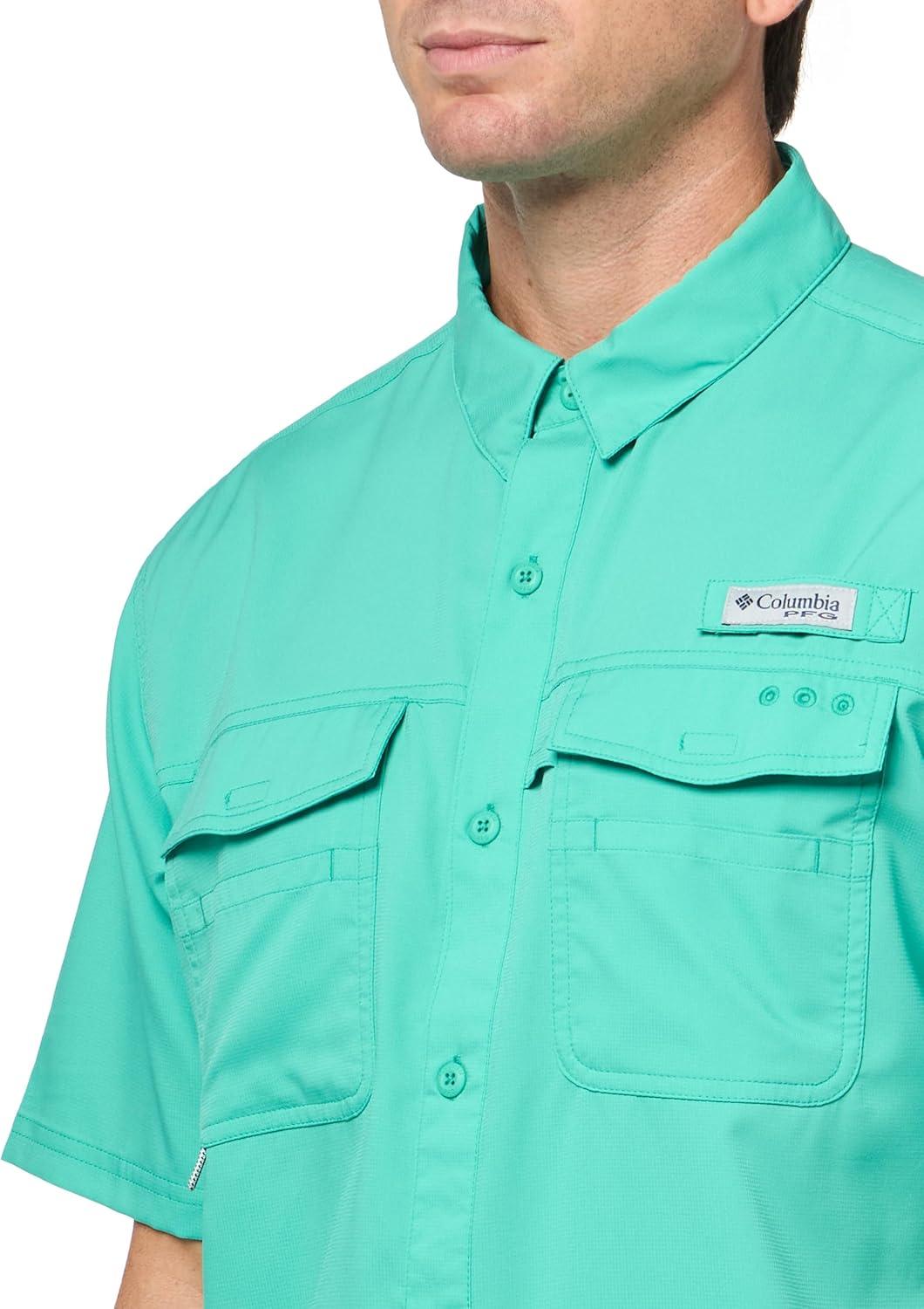 imageColumbia Mens Blood and Guts V Short Sleeve ShirtGlaze Green