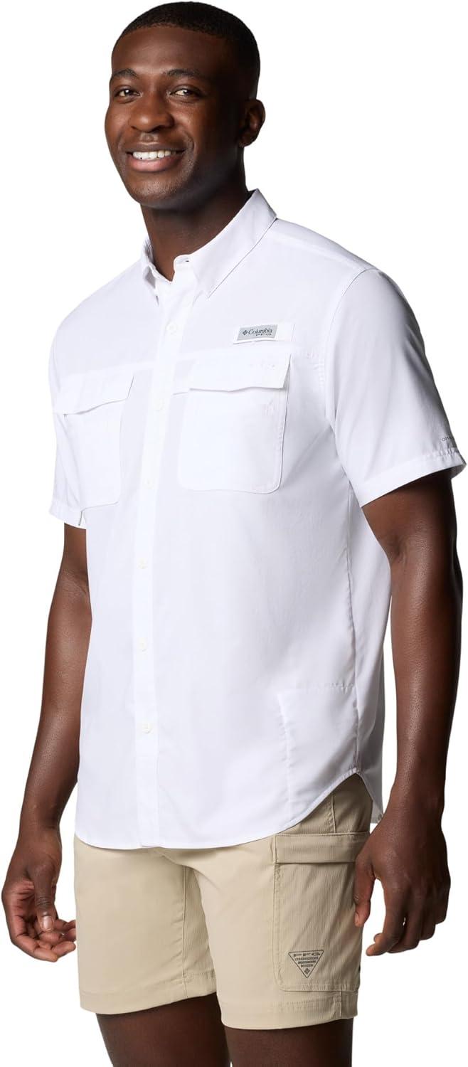 imageColumbia Mens Blood and Guts V Short Sleeve ShirtWhite