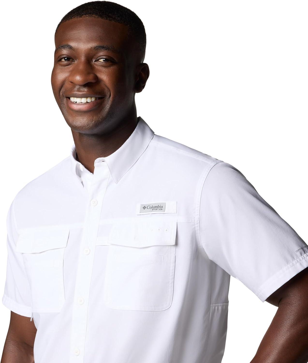 imageColumbia Mens Blood and Guts V Short Sleeve ShirtWhite