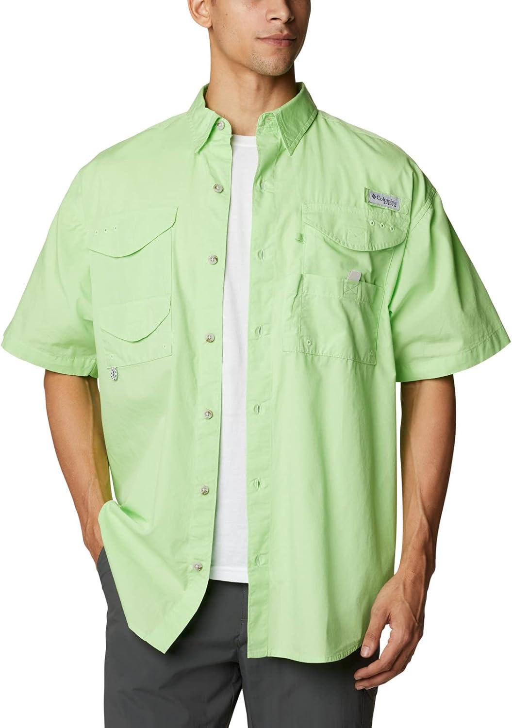 imageColumbia Mens Bonehead Short Sleeve ShirtLime Glow