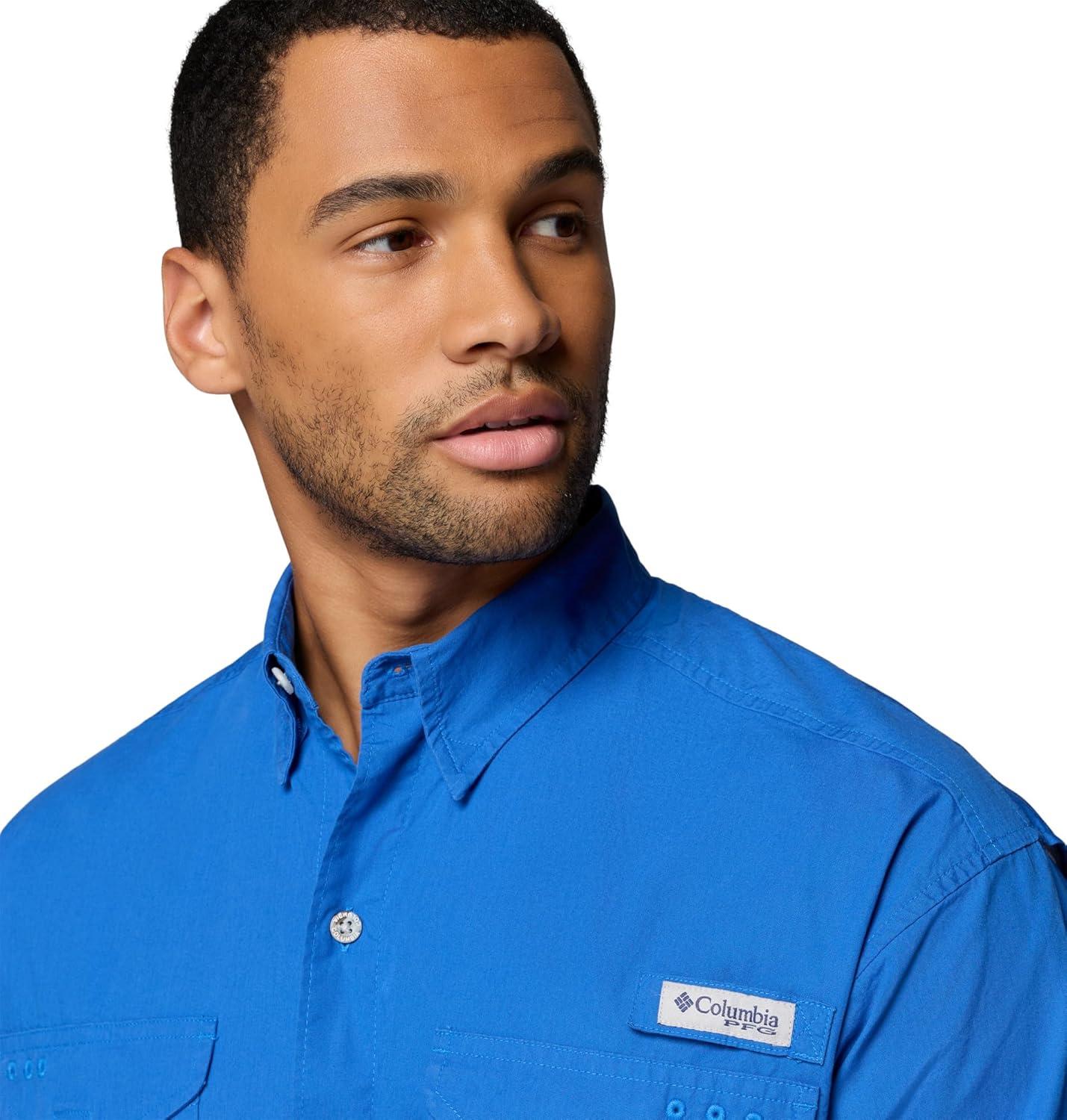 imageColumbia Mens Bonehead Short Sleeve ShirtVivid Blue