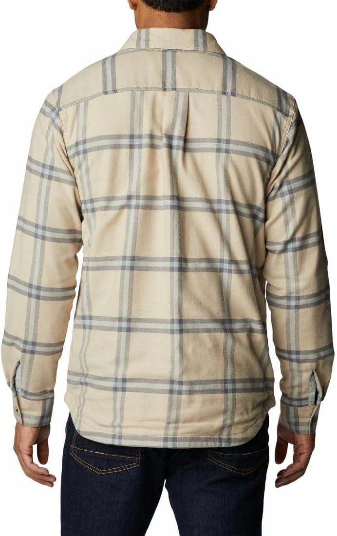 imageColumbia Mens Cornell Woods Fleece Lined Shirt JacketAncient Fossil Windowpane