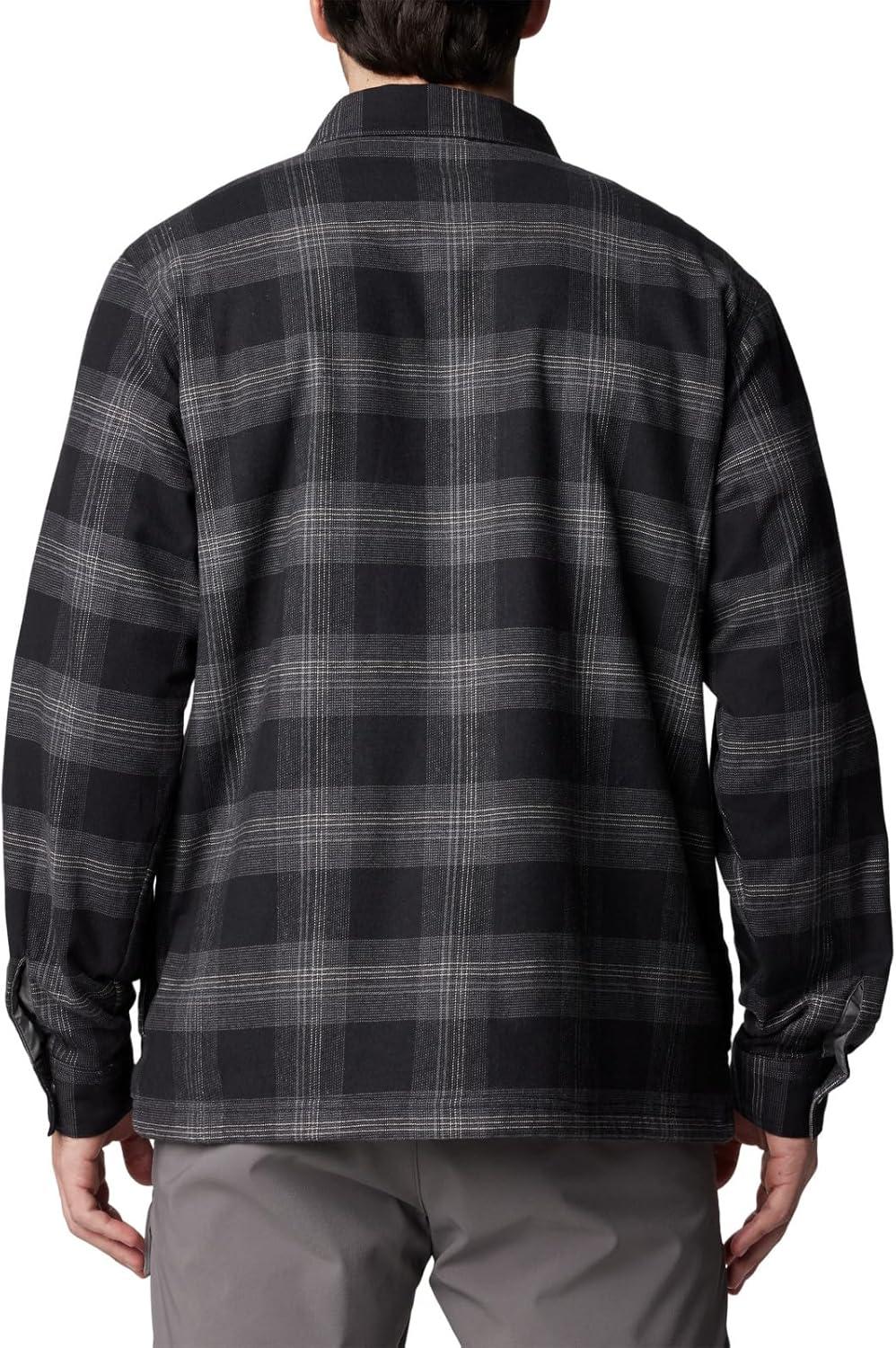 imageColumbia Mens Cornell Woods Fleece Lined Shirt JacketBlackuffalo Tartan