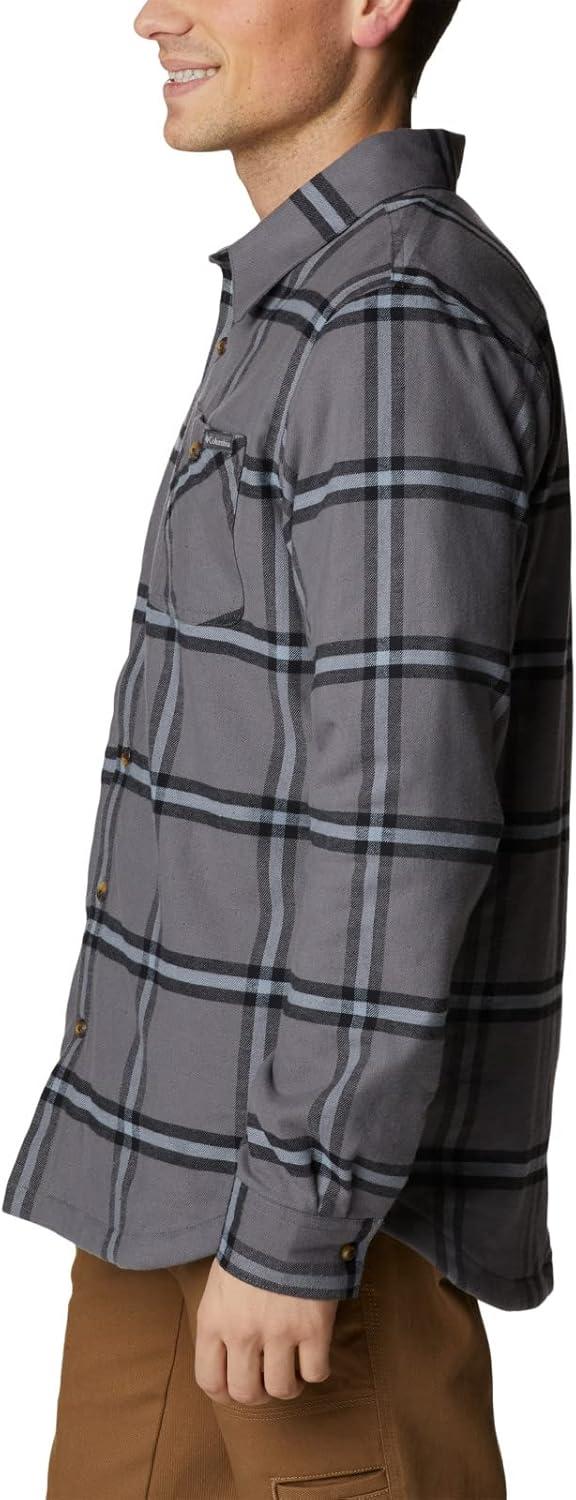imageColumbia Mens Cornell Woods Fleece Lined Shirt JacketCity Grey Windowpane