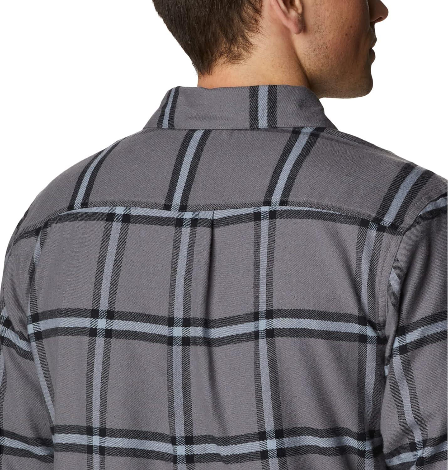 imageColumbia Mens Cornell Woods Fleece Lined Shirt JacketCity Grey Windowpane