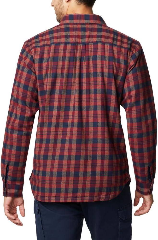 imageColumbia Mens Cornell Woods Fleece Lined Shirt JacketCollegiate Navy Medium Tartan