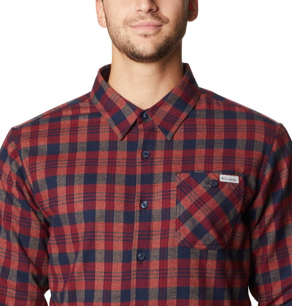 imageColumbia Mens Cornell Woods Fleece Lined Shirt JacketCollegiate Navy Medium Tartan