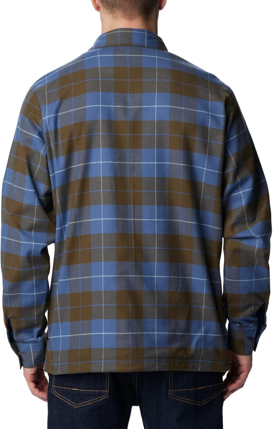 imageColumbia Mens Cornell Woods Fleece Lined Shirt JacketDark MountainShasta Woodsman Tartan