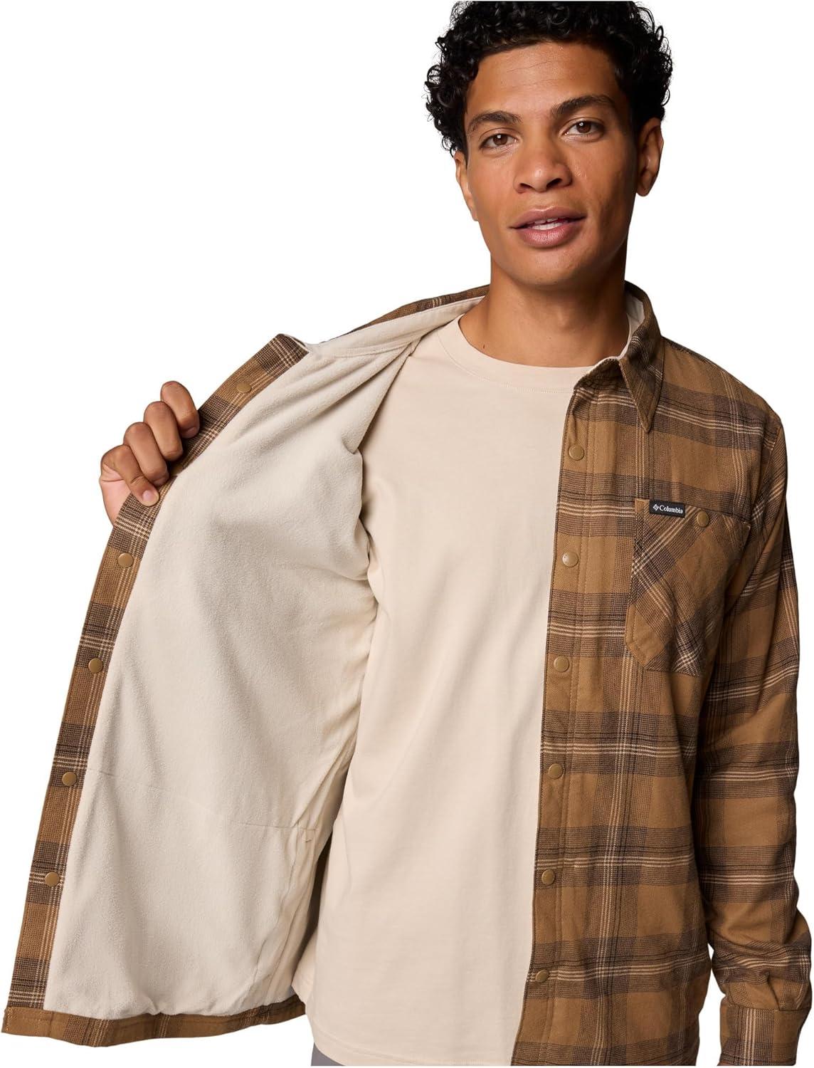 imageColumbia Mens Cornell Woods Fleece Lined Shirt JacketDelta Buffalo Tartan