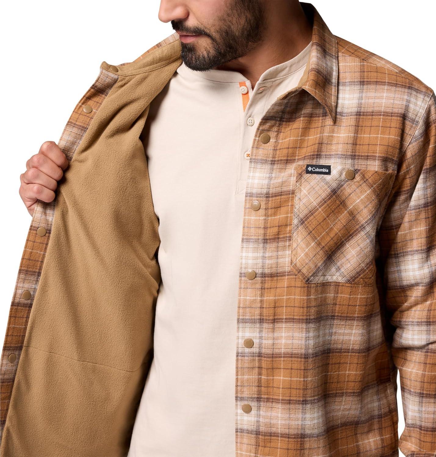 imageColumbia Mens Cornell Woods Fleece Lined Shirt JacketDelta Lumberjack Tartan