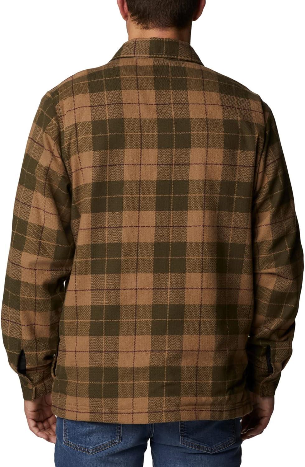 imageColumbia Mens Cornell Woods Fleece Lined Shirt JacketDeltaWarp Red Woodsman Tartan