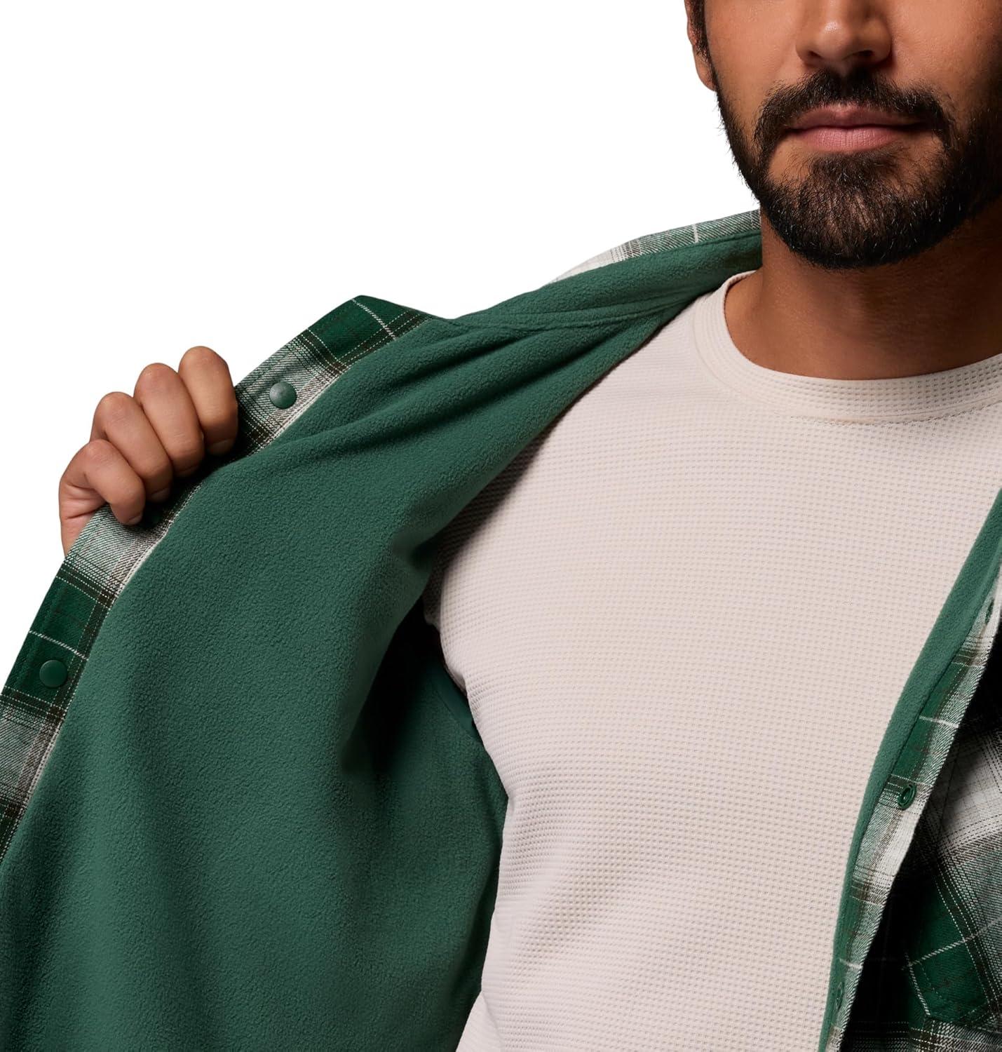 imageColumbia Mens Cornell Woods Fleece Lined Shirt JacketRain Forest Lumberjack Tartan