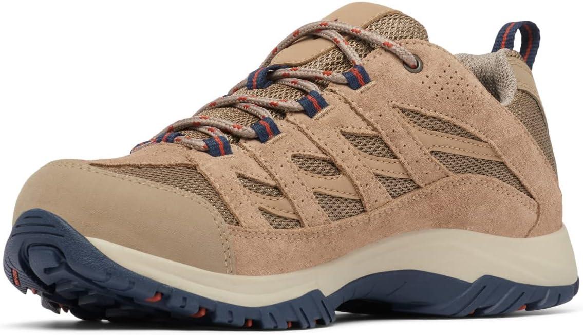 imageColumbia Mens Crestwood Hiking BootsAsh Brown Warp Red