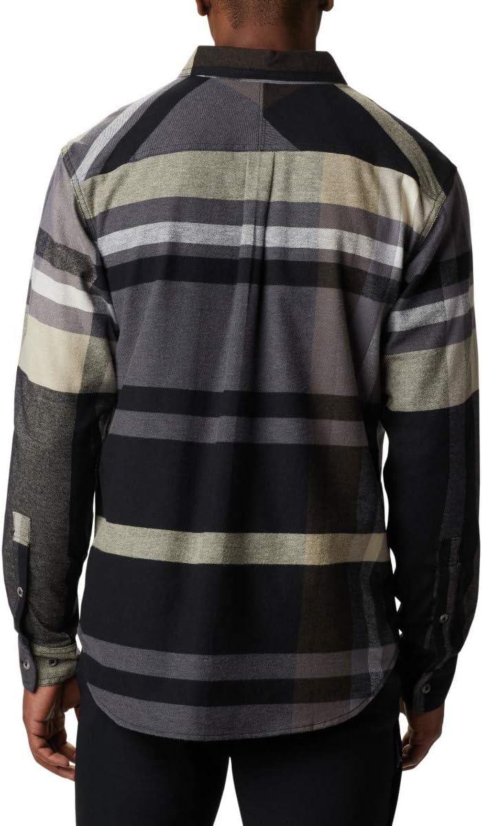 imageColumbia Mens Flare Gun Stretch FlannelBlack Big Check Plaid