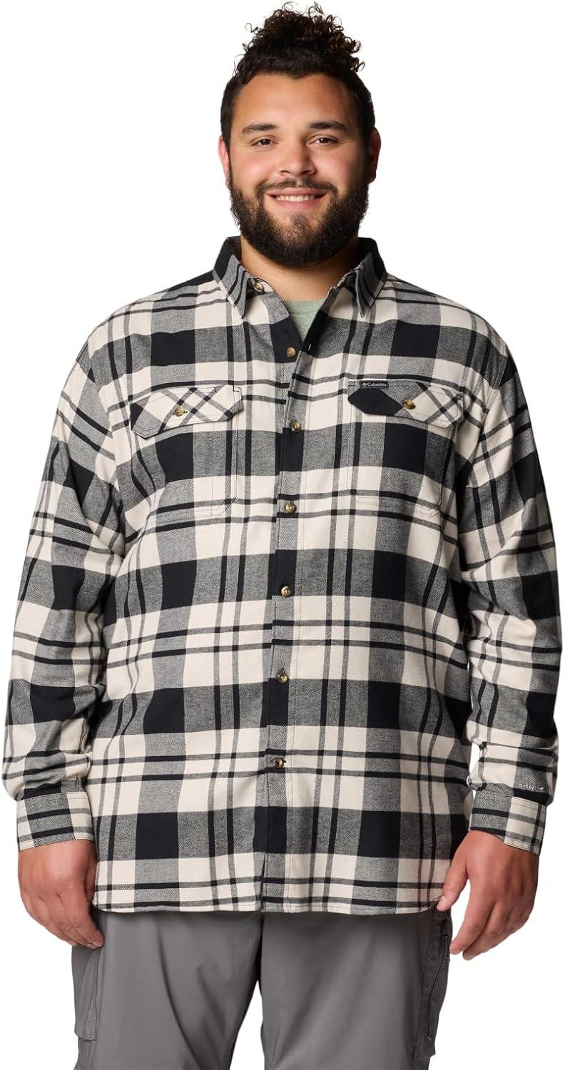 imageColumbia Mens Flare Gun Stretch FlannelBlack River Crossing Plaid