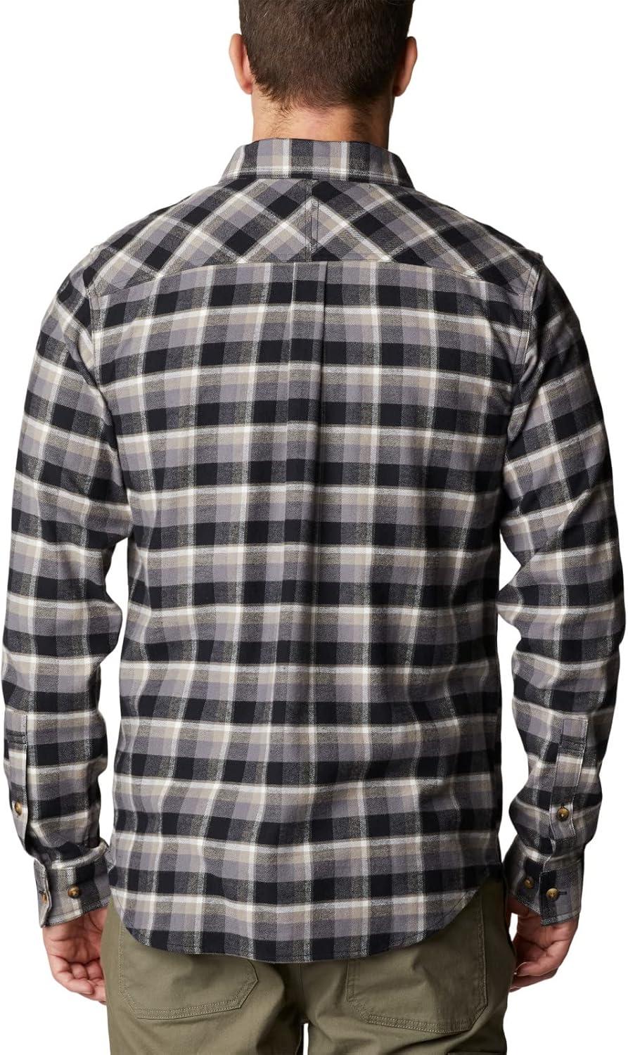 imageColumbia Mens Flare Gun Stretch FlannelBlack Shadow Plaid