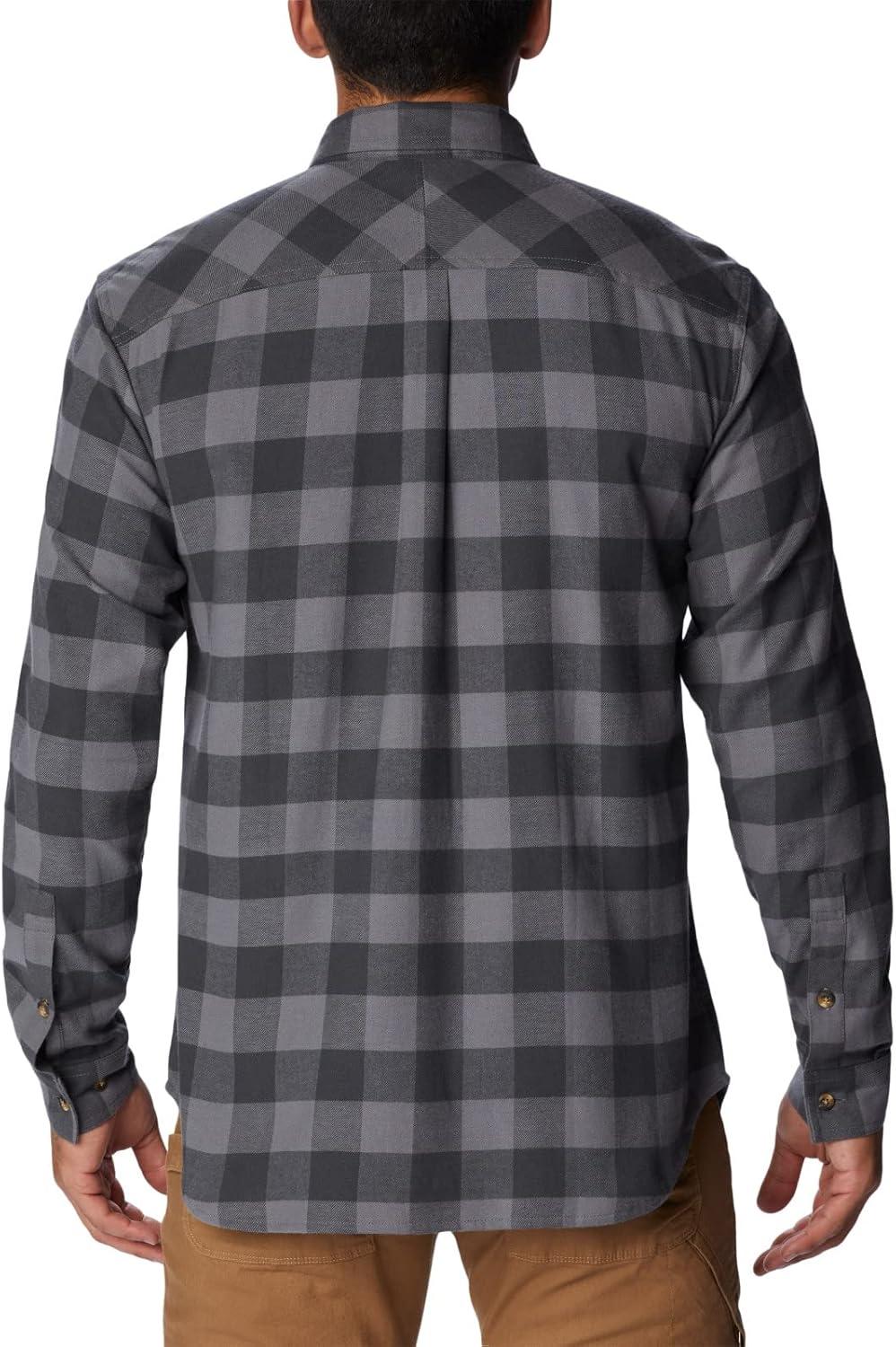 imageColumbia Mens Flare Gun Stretch FlannelCity Grey Twill Buffalo Check