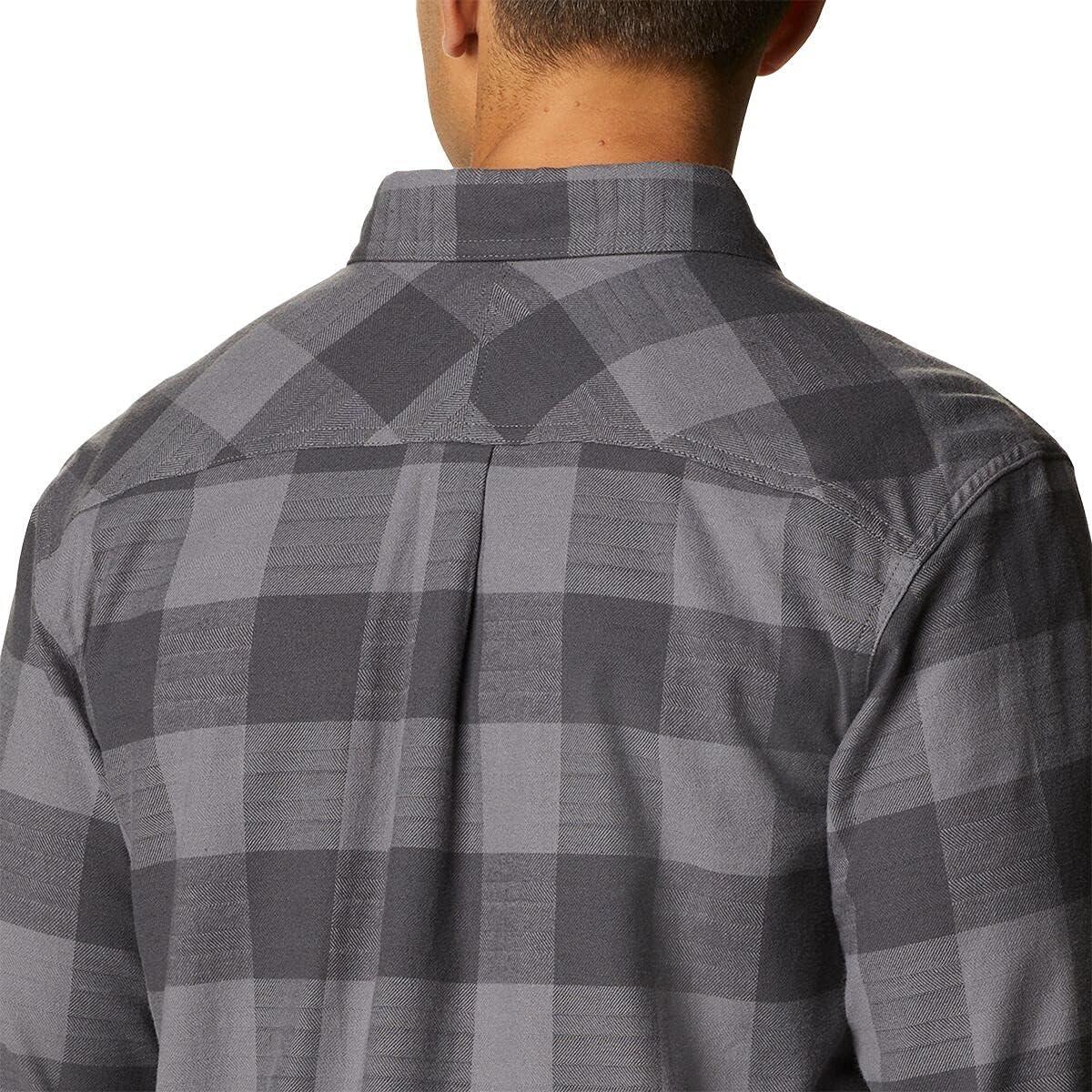 imageColumbia Mens Flare Gun Stretch FlannelCity Grey Twill Buffalo Checklegacy