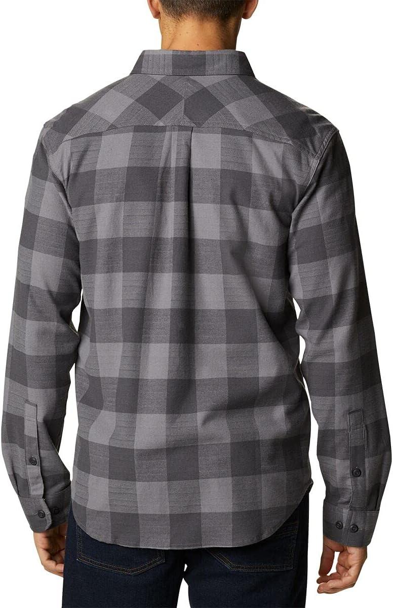 imageColumbia Mens Flare Gun Stretch FlannelCity Grey Twill Buffalo Checklegacy