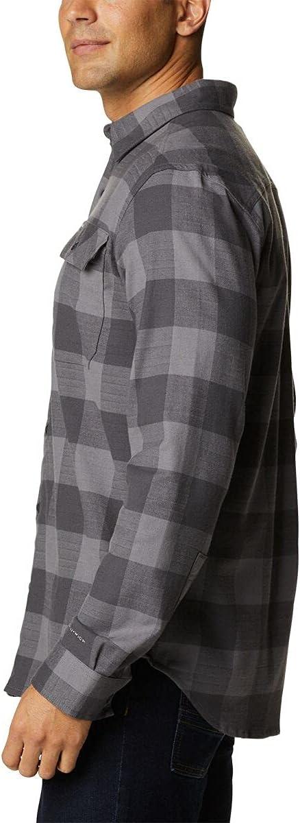 imageColumbia Mens Flare Gun Stretch FlannelCity Grey Twill Buffalo Checklegacy
