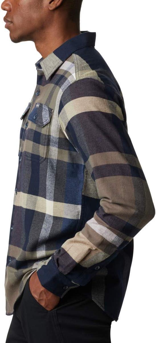 imageColumbia Mens Flare Gun Stretch FlannelCollegiate Navy Big Check Plaid