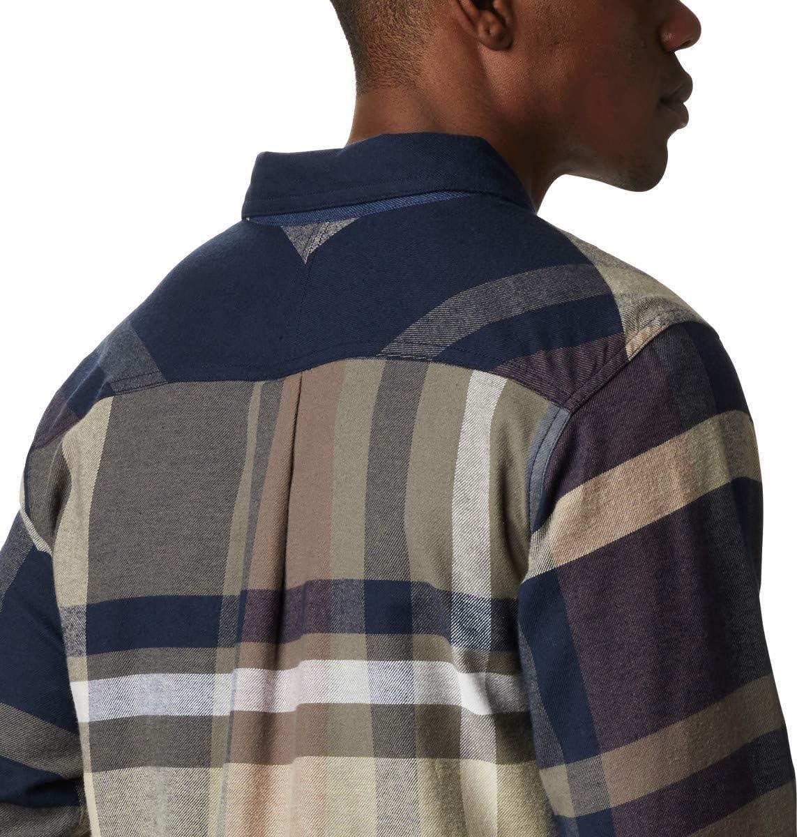 imageColumbia Mens Flare Gun Stretch FlannelCollegiate Navy Big Check Plaid
