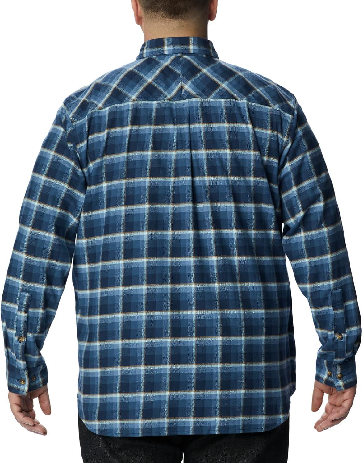 imageColumbia Mens Flare Gun Stretch FlannelCollegiate Navy Shadow Plaid