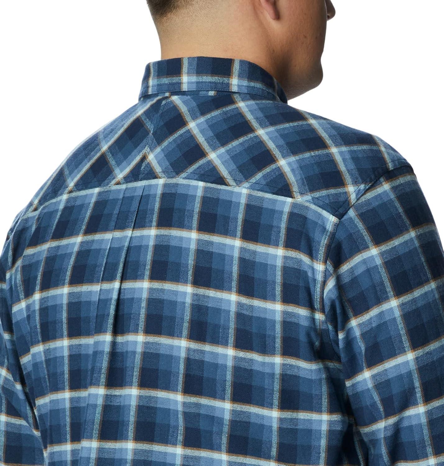 imageColumbia Mens Flare Gun Stretch FlannelCollegiate Navy Shadow Plaid