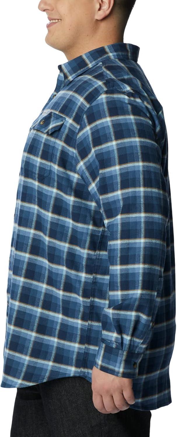 imageColumbia Mens Flare Gun Stretch FlannelCollegiate Navy Shadow Plaid