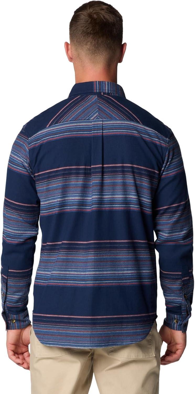 imageColumbia Mens Flare Gun Stretch FlannelCollegiate Navy Vista Stripe