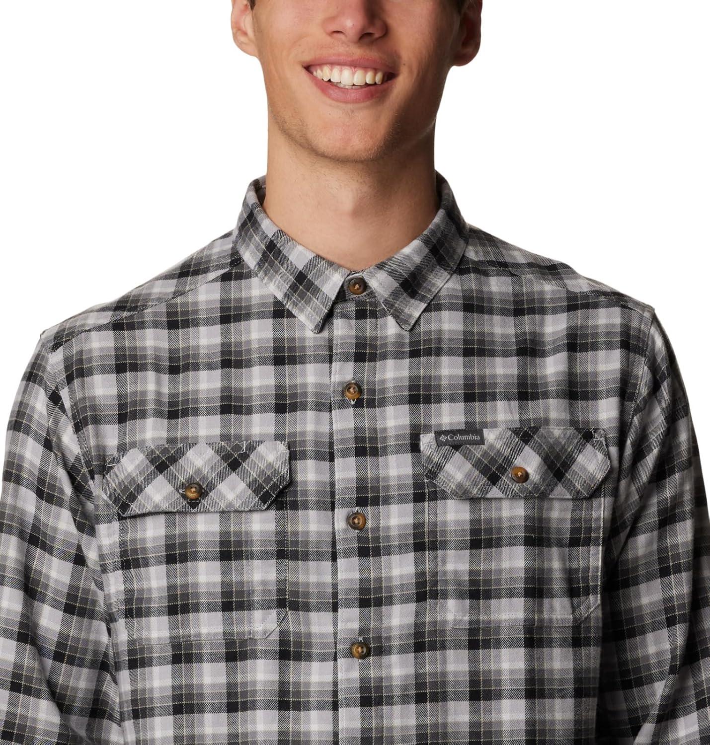 imageColumbia Mens Flare Gun Stretch FlannelColumbia Grey Gradient Check