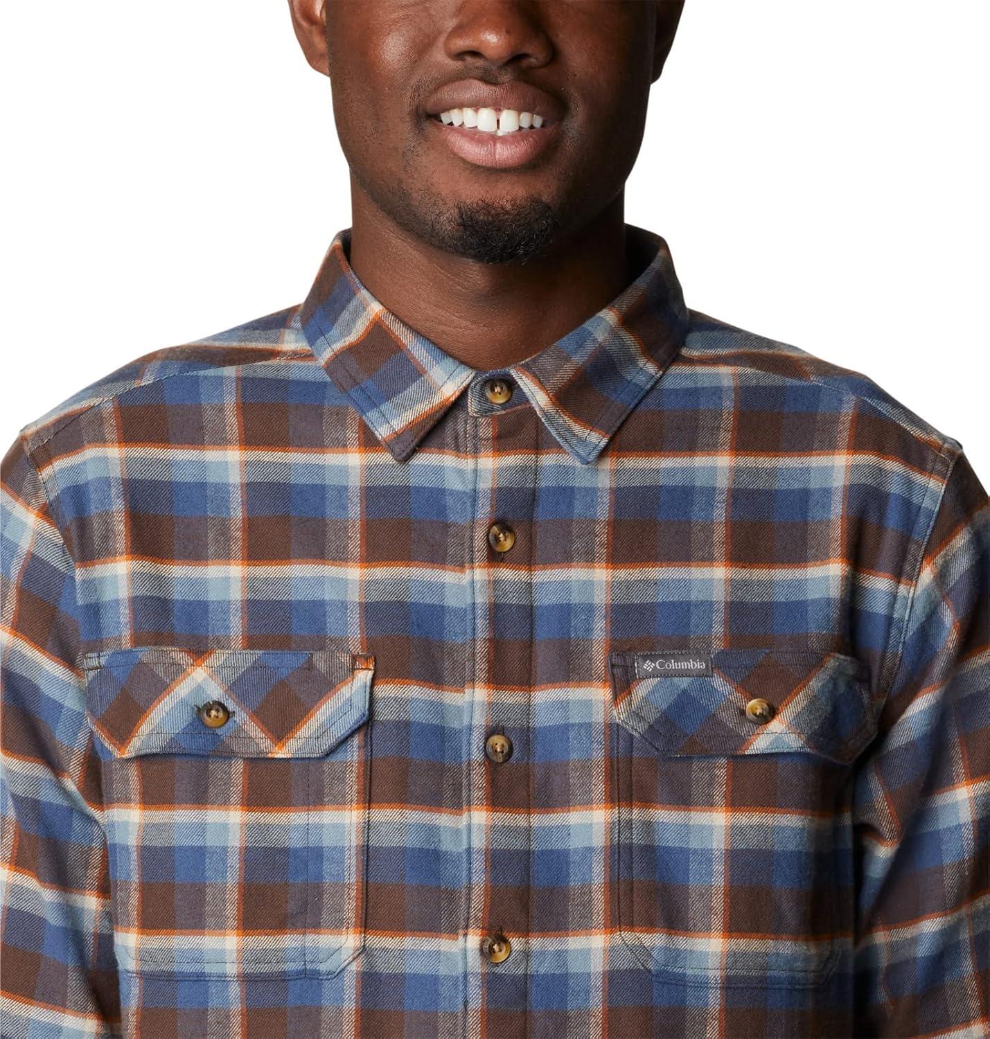 imageColumbia Mens Flare Gun Stretch FlannelCordovan Shadow Plaid