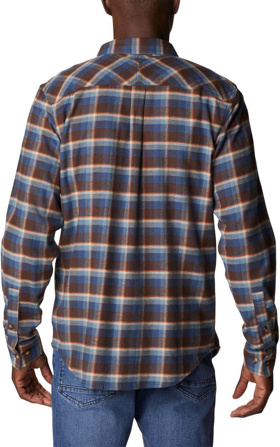 imageColumbia Mens Flare Gun Stretch FlannelCordovan Shadow Plaid