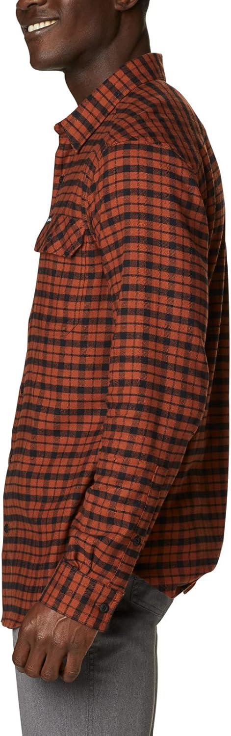 imageColumbia Mens Flare Gun Stretch FlannelDark Amber Small Check