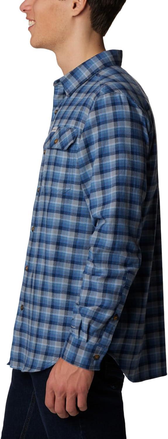 imageColumbia Mens Flare Gun Stretch FlannelDark Mountain Gradient Check
