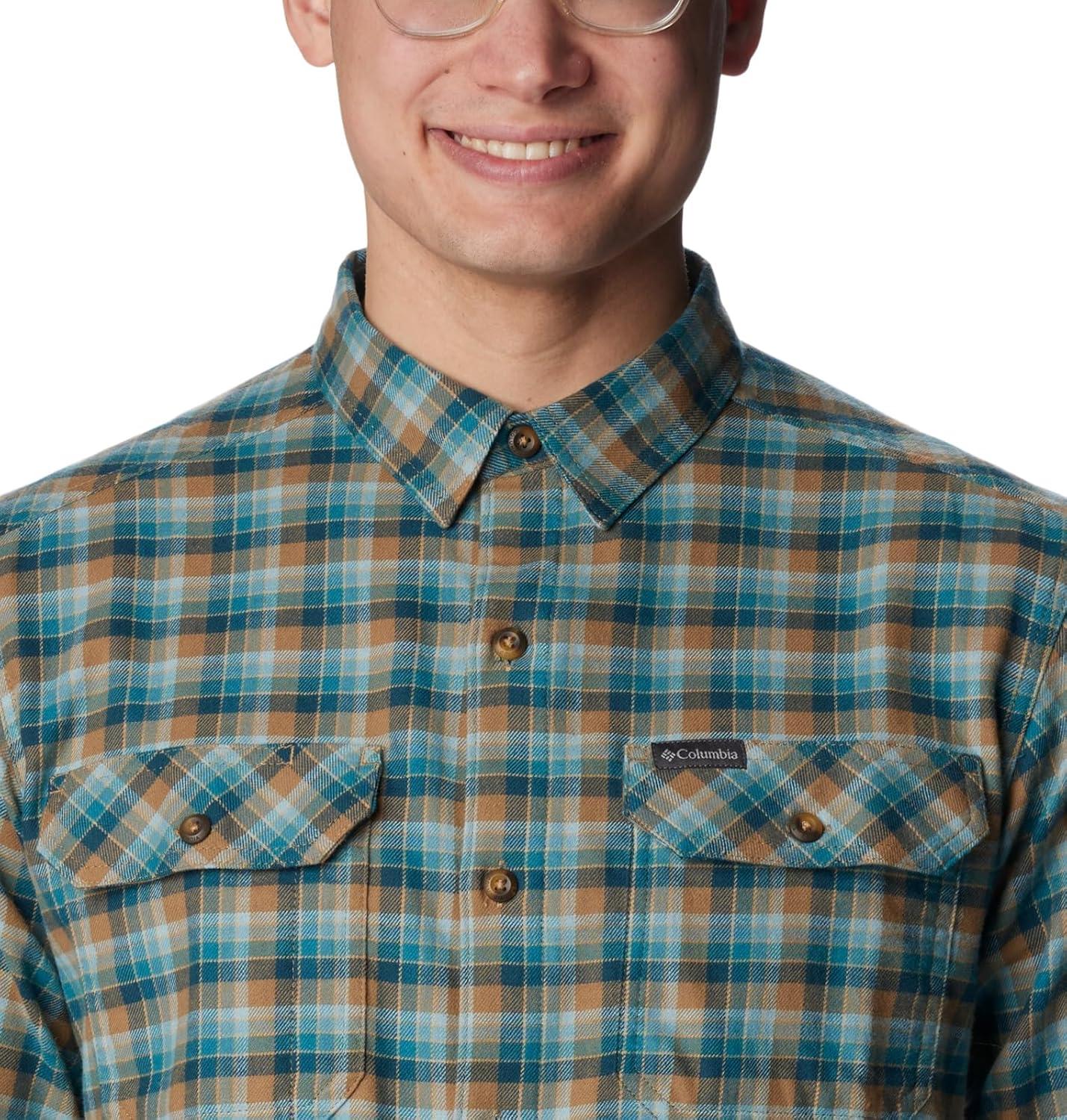 imageColumbia Mens Flare Gun Stretch FlannelDelta Gradient Check