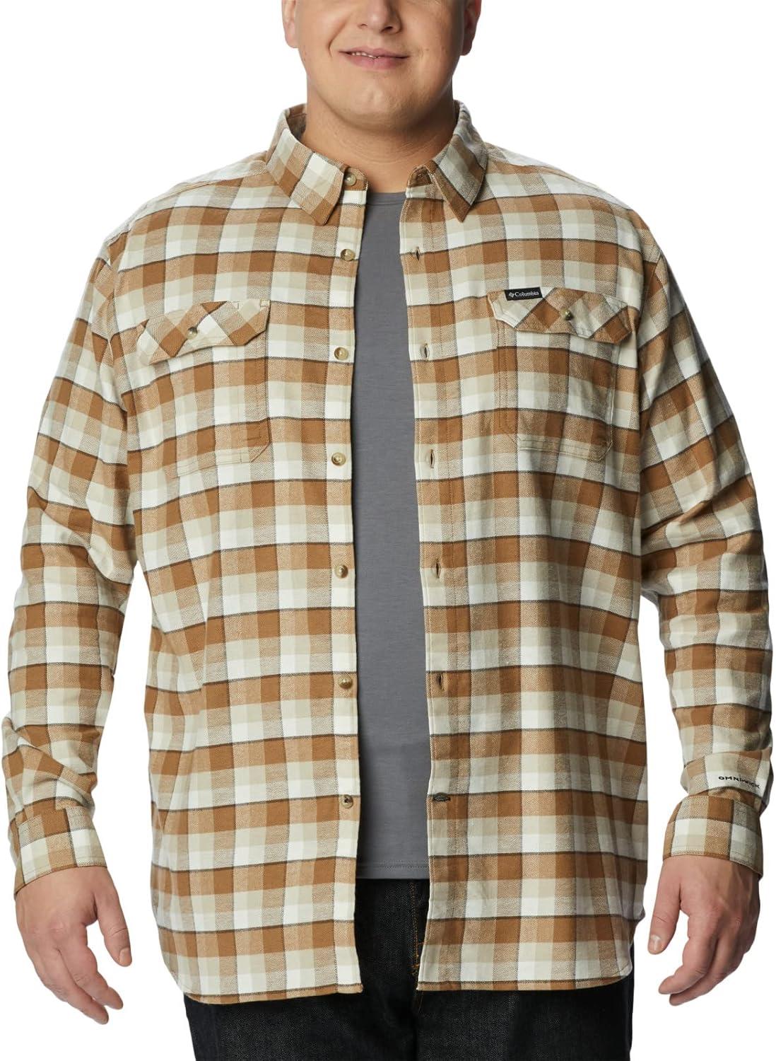 imageColumbia Mens Flare Gun Stretch FlannelDelta Shadow Plaid
