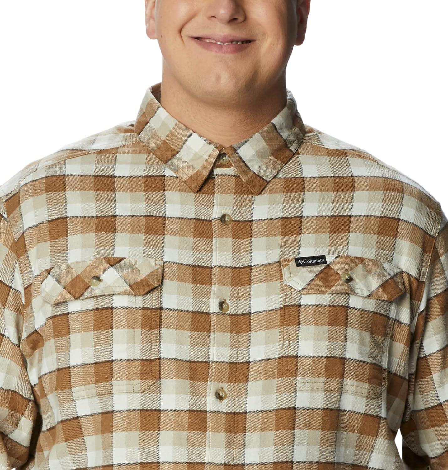 imageColumbia Mens Flare Gun Stretch FlannelDelta Shadow Plaid