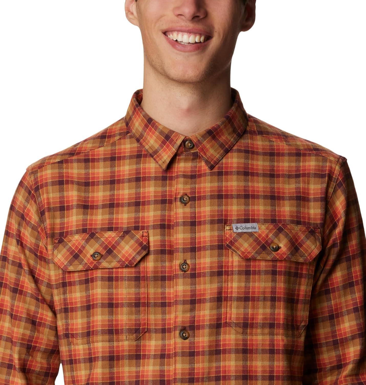imageColumbia Mens Flare Gun Stretch FlannelElderberry Gradient Check