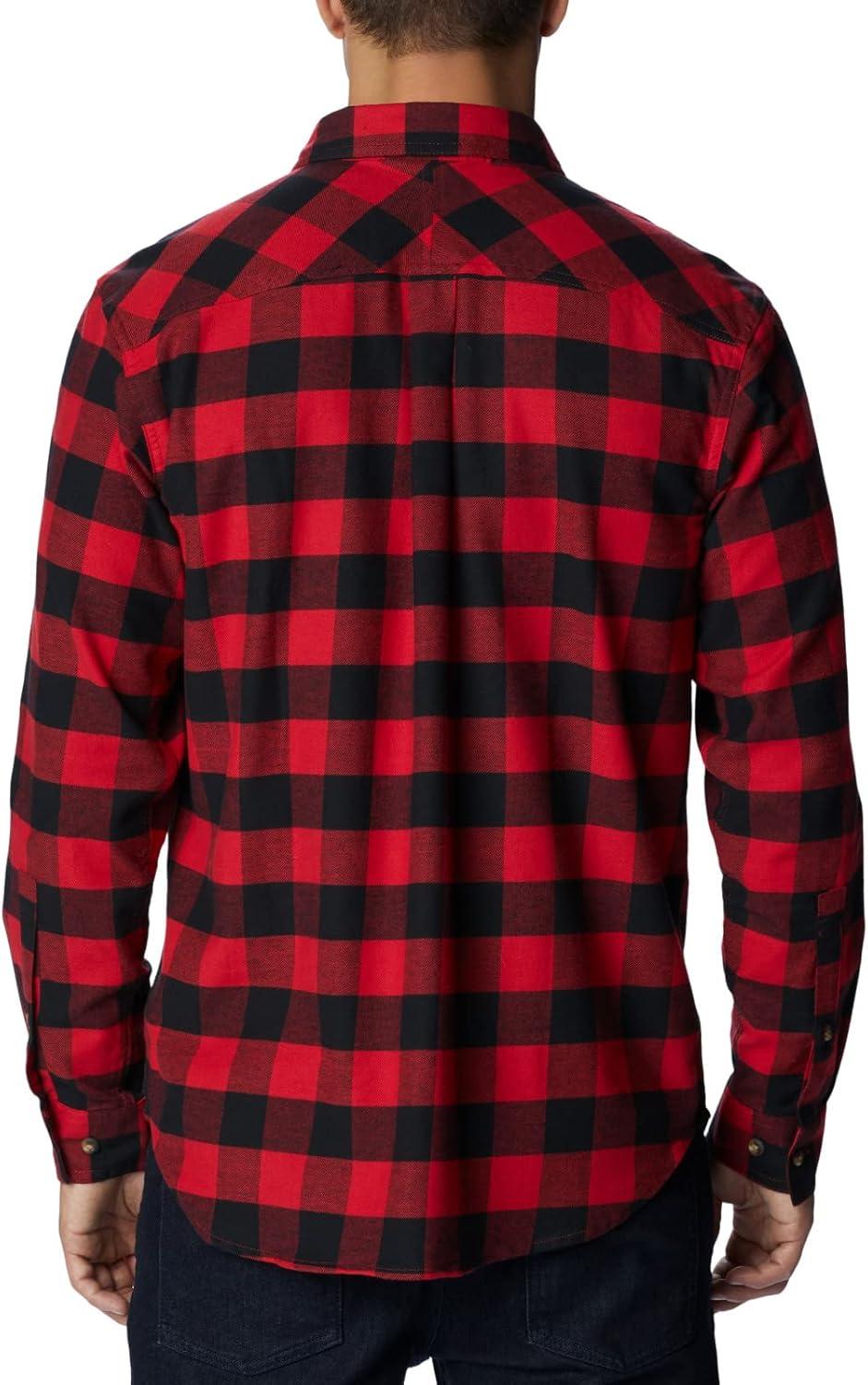 imageColumbia Mens Flare Gun Stretch FlannelMountain Red Twill Buffalo Check