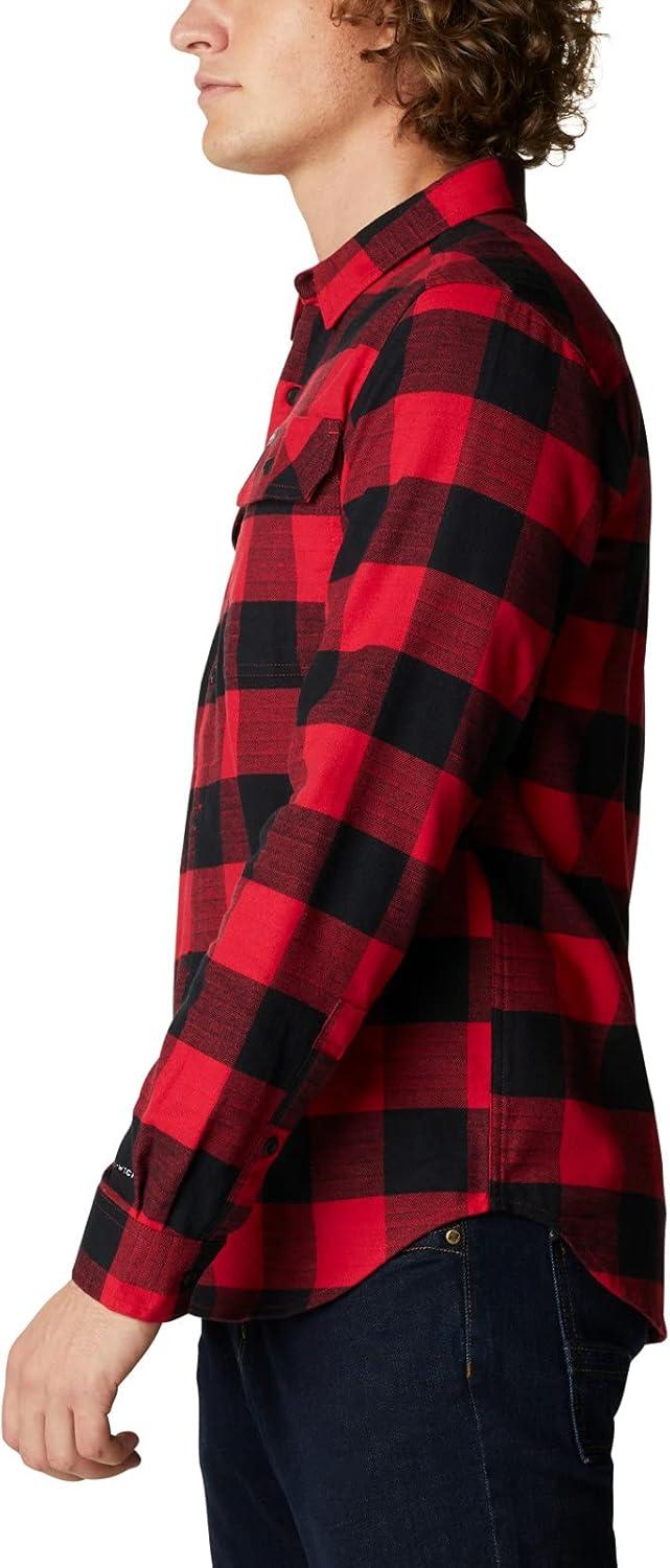 imageColumbia Mens Flare Gun Stretch FlannelMountain Red Twill Buffalo Checklegacy