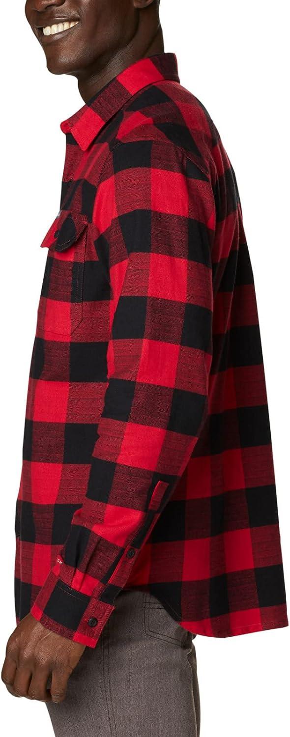 imageColumbia Mens Flare Gun Stretch FlannelMountain Red Twill Buffalo Checklegacy