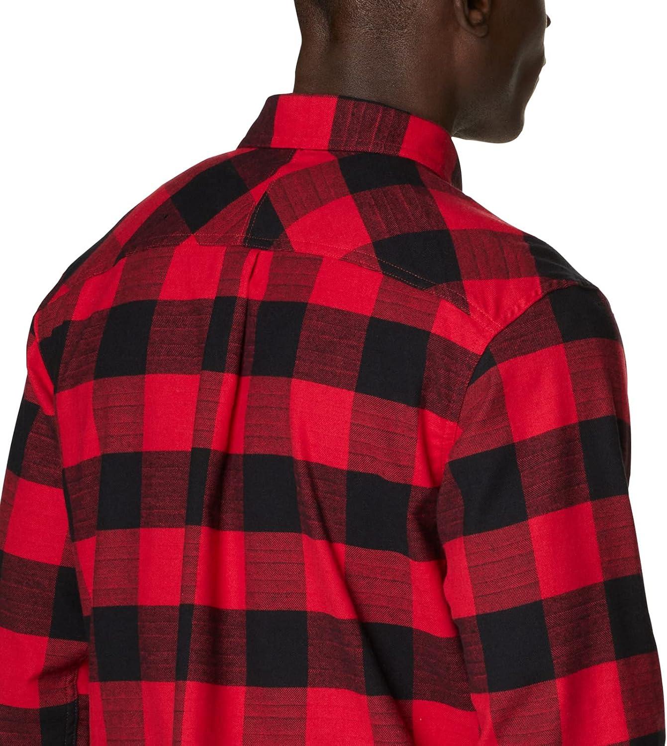 imageColumbia Mens Flare Gun Stretch FlannelMountain Red Twill Buffalo Checklegacy