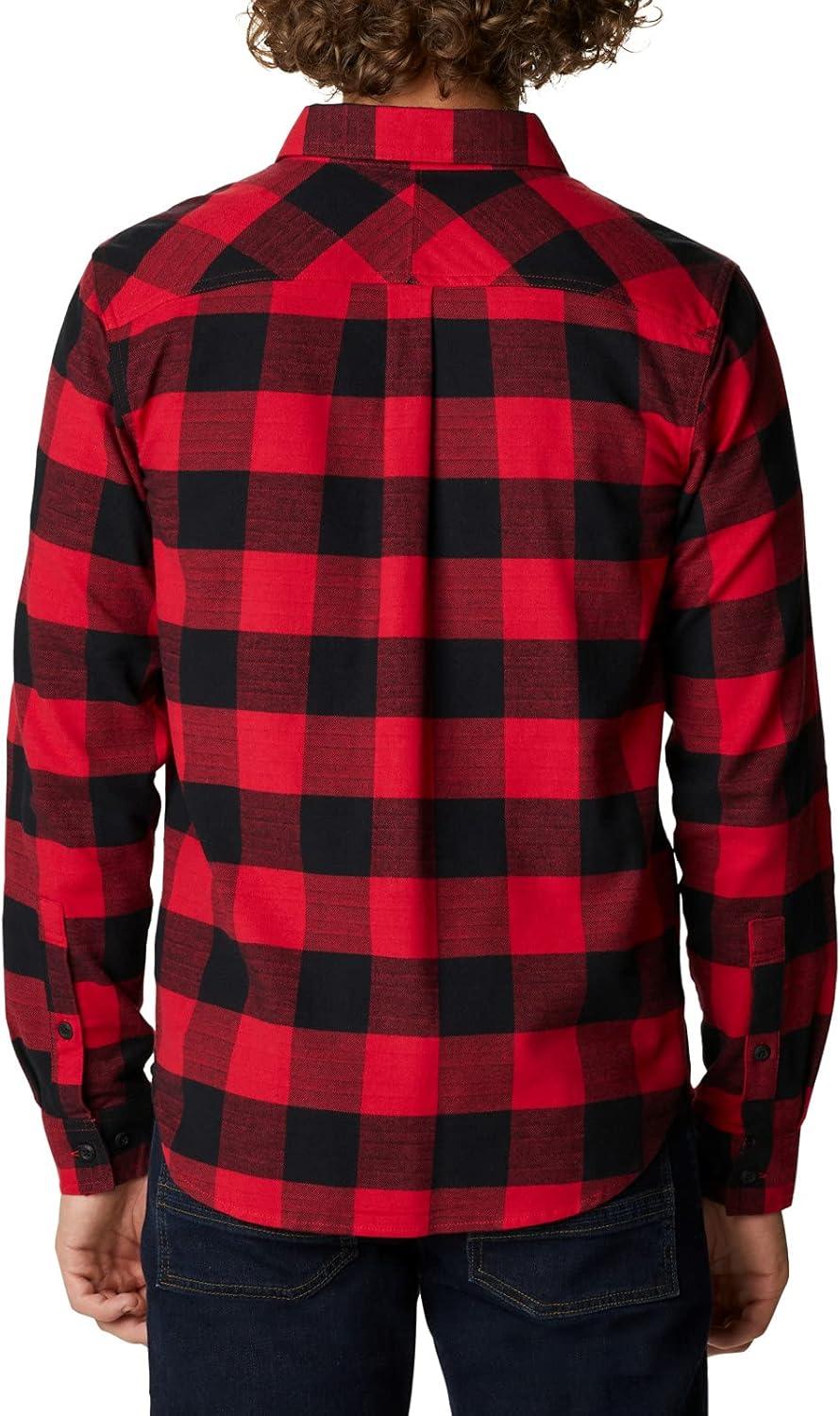imageColumbia Mens Flare Gun Stretch FlannelMountain Red Twill Buffalo Checklegacy
