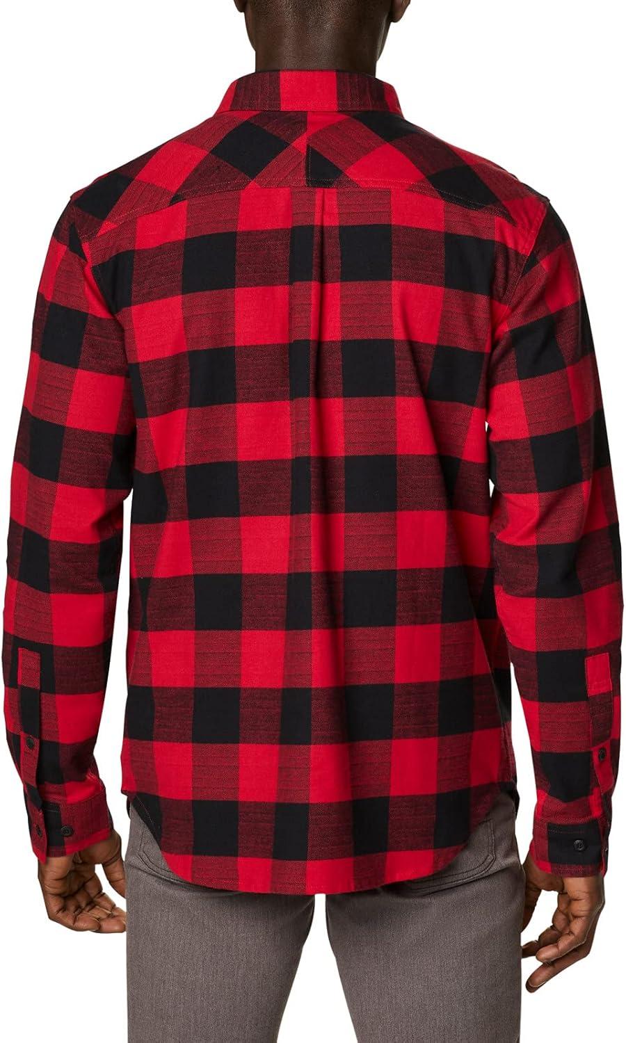 imageColumbia Mens Flare Gun Stretch FlannelMountain Red Twill Buffalo Checklegacy