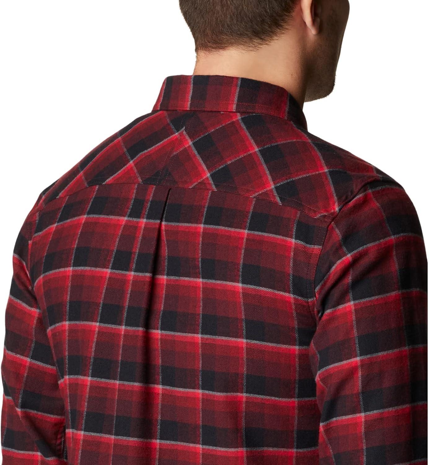 imageColumbia Mens Flare Gun Stretch FlannelRed Jasper Shadow Plaid